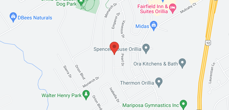 map of 3095 EMPEROR DR